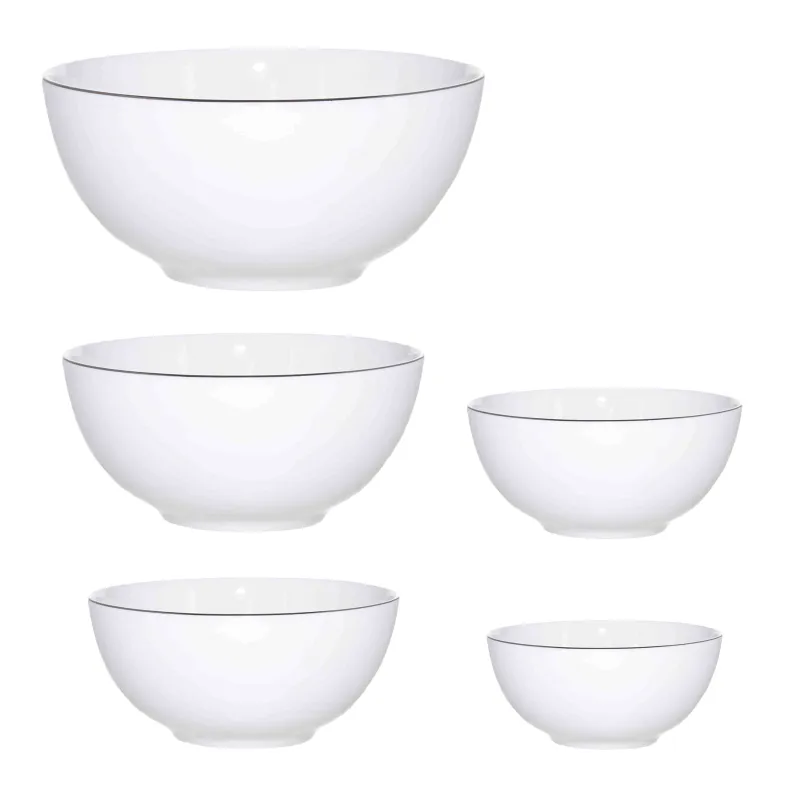 Salad bowl set, 5 pcs, porcelain F, Antarctica, image-1