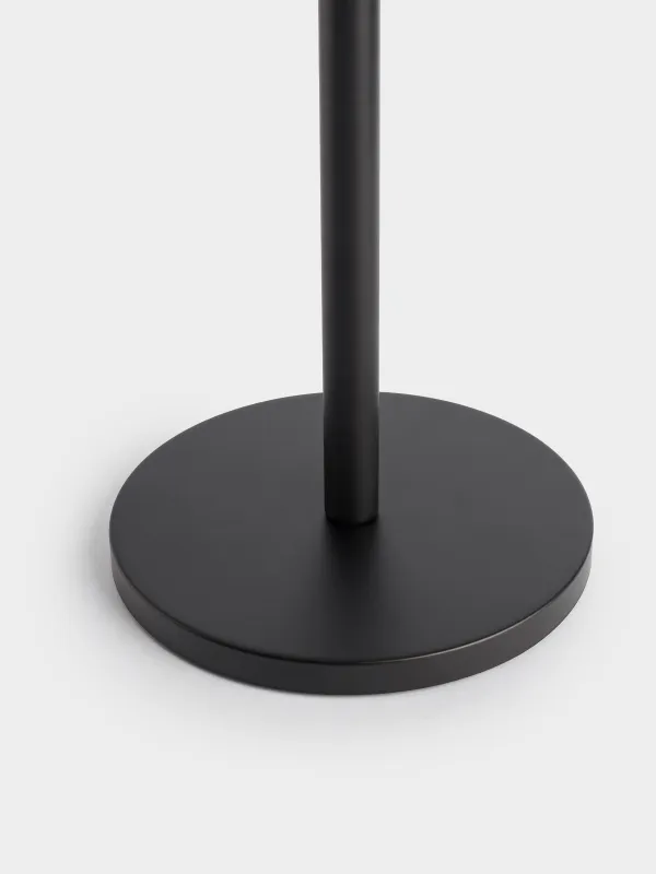 Toilet paper holder, 55 cm, floor-standing, steel, black, Total black, image-4