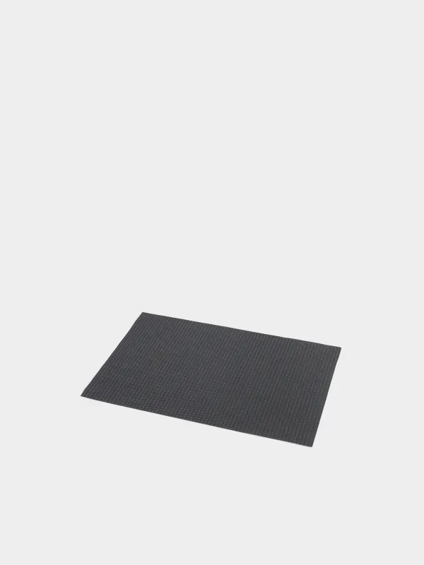 Napkin for appliances, 30x45 cm, PVC, rectangular, black, Gold thread, Solid, image-1