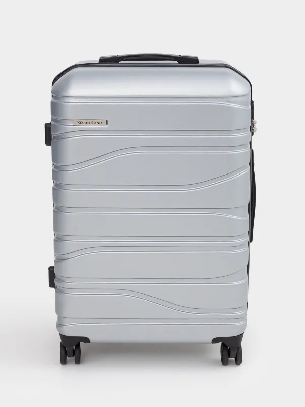 Suitcase M, 45x25x67 cm, 3,4 kg, with lock, plastic, graphite, Travel comfort, image-2