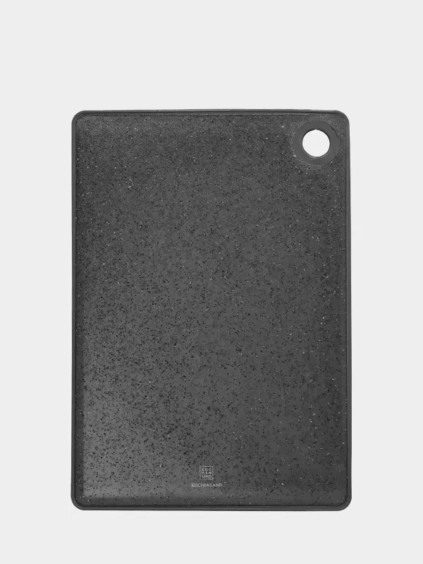Cutting board, 27x21 cm, plastic / rubber, black marble, Speck, image-0