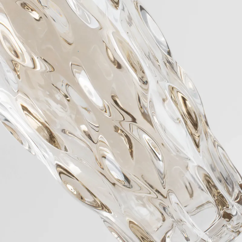 Flower vase, 29 cm, glass, amber, Allant, image-3