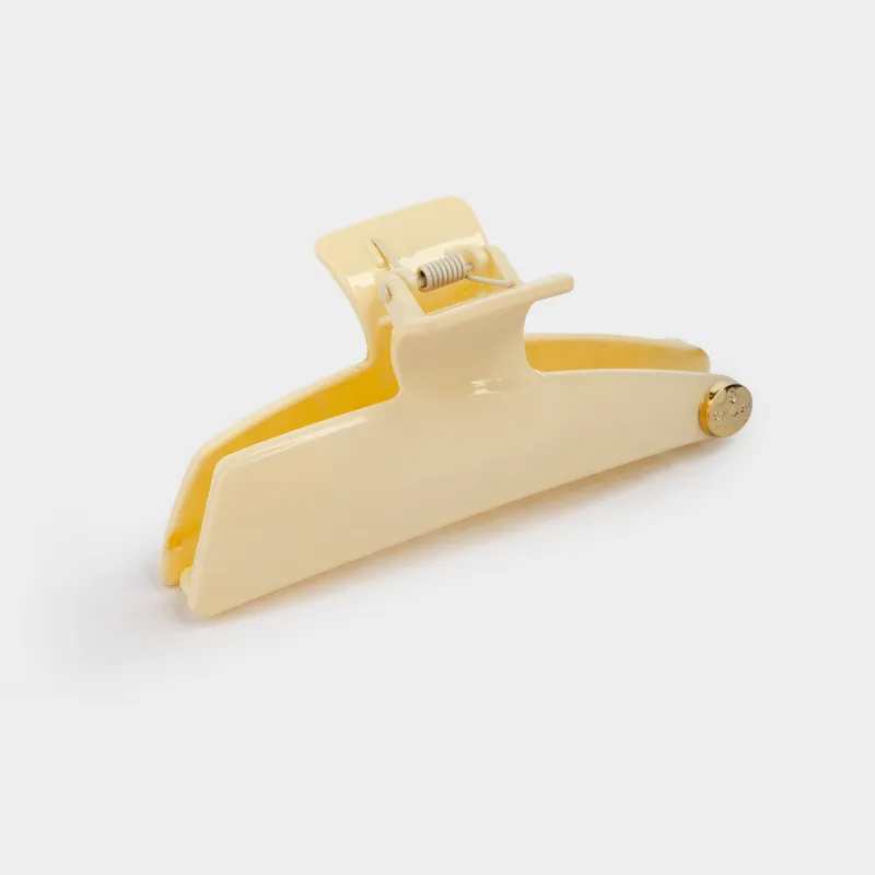 Hair clip, 12 cm, Acrylic / metal, color, Crab, Hair basic