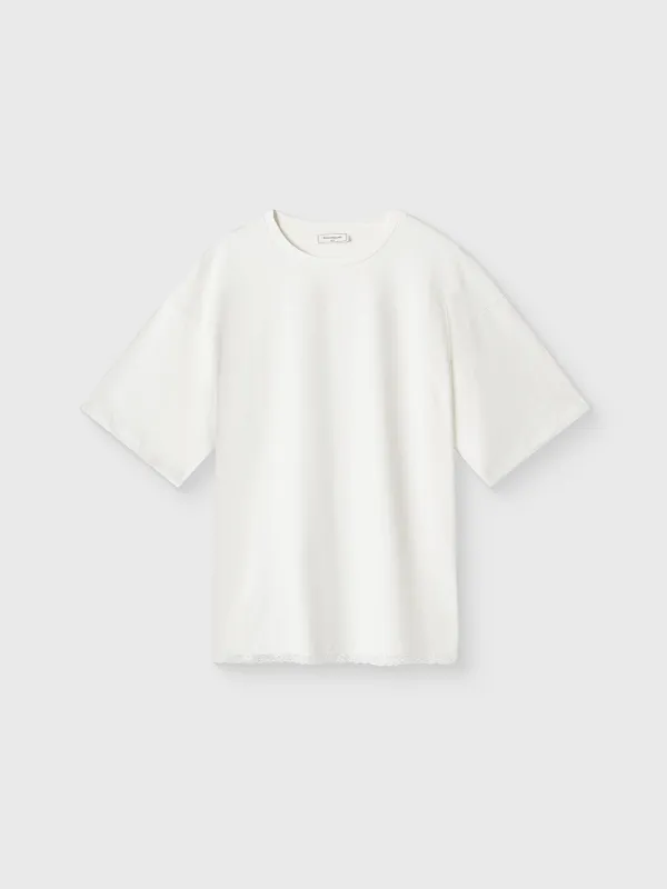 Women's T-shirt, homewear, size L, cotton, blue, Mirandea, image-4