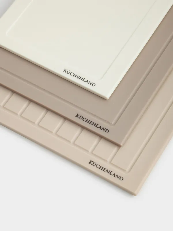 Cutting boards set, 3 pcs, plastic, rectangular, Soft kitchen, image-2