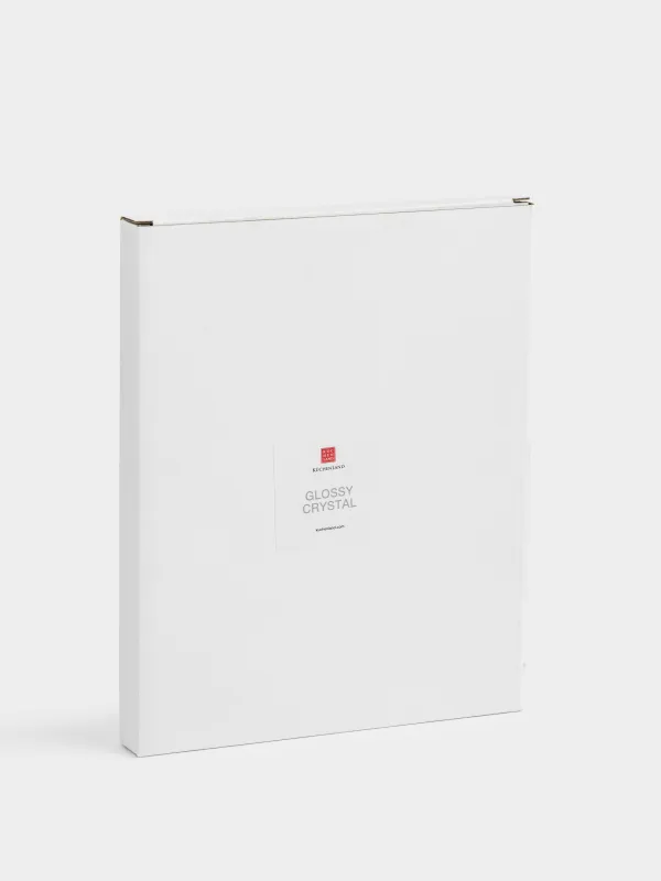 Photo frame, 18x23 cm, glass, mirror, Silver crystals, Glossy crystal, image-5