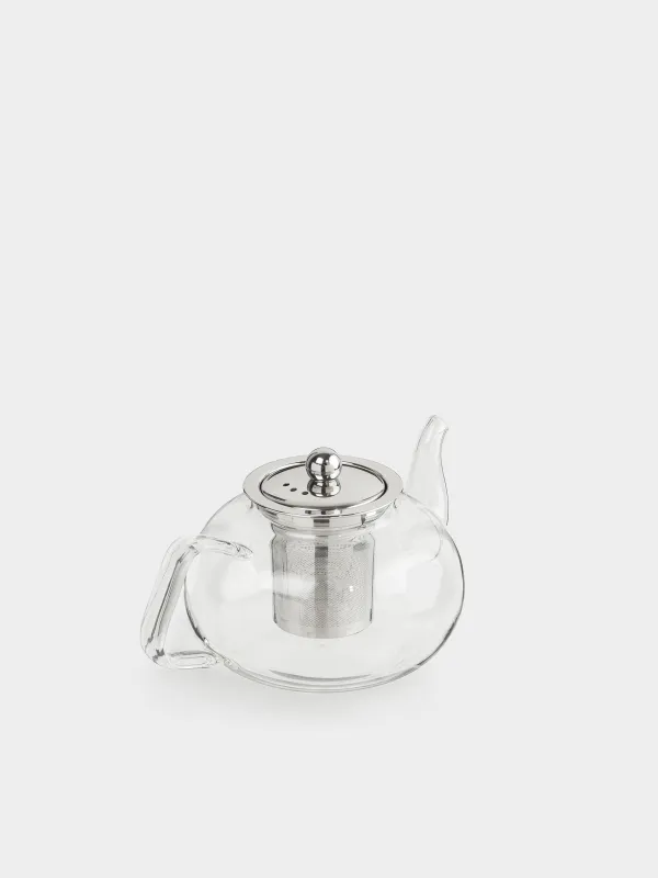 Teapot, 850 ml, B/steel glass, Classic, image-3