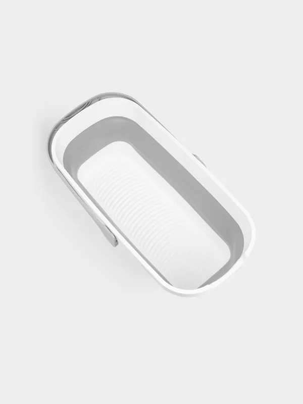 Mop bucket, 46x22 cm, folding, rectangular, grey-white, Foldaway, image-2