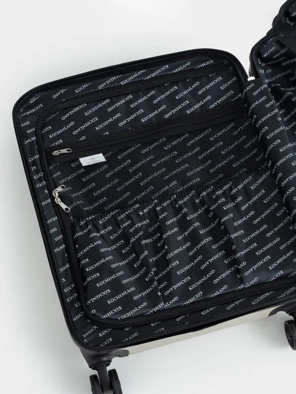 Suitcase S, 39x22x55 cm, 2.7 kg, plastic, beige, Travel comfort, image-13