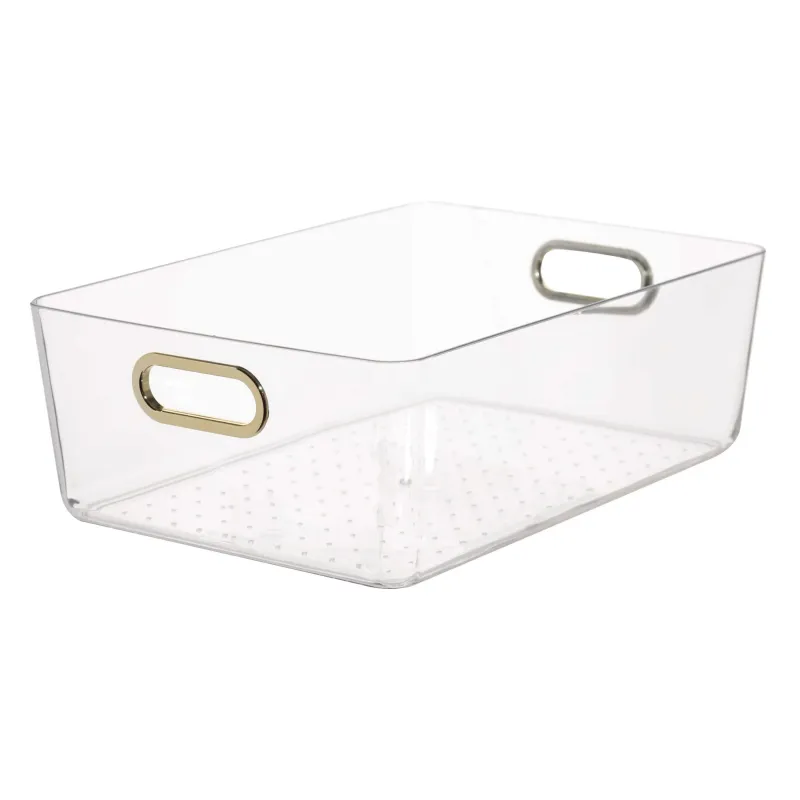 Organizer box, 29x20x10 cm, household, with golden handles, plastic, Order
