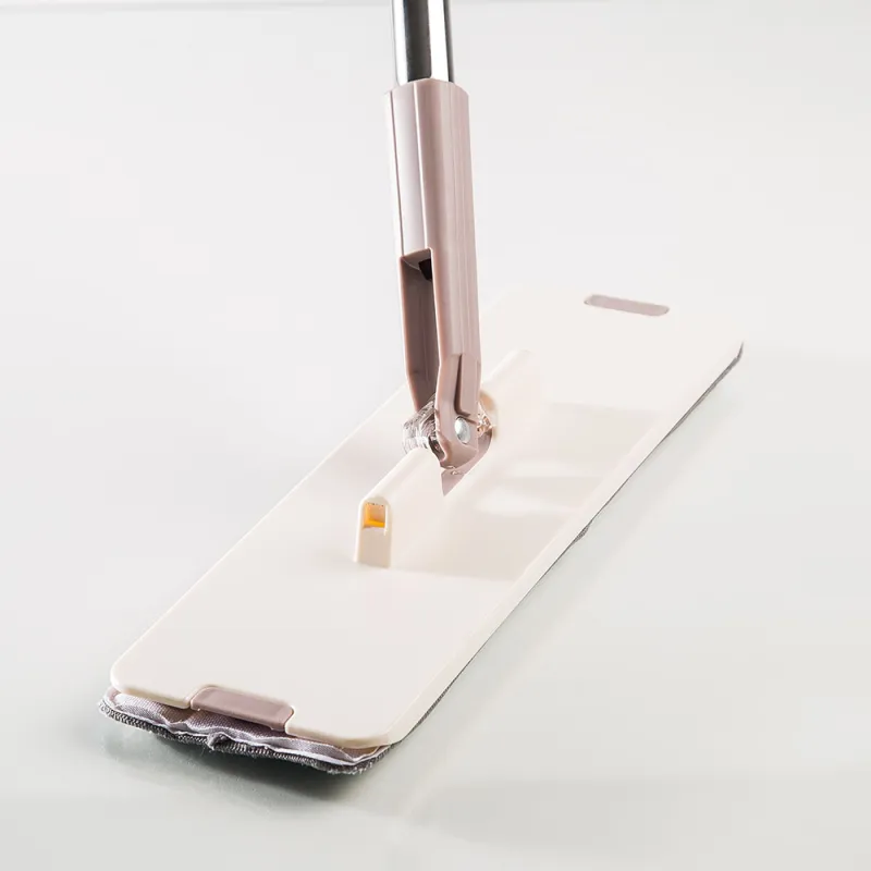 Mop with bucket, with spin and cleaning, rectangular, white-purple, Mop, image-10