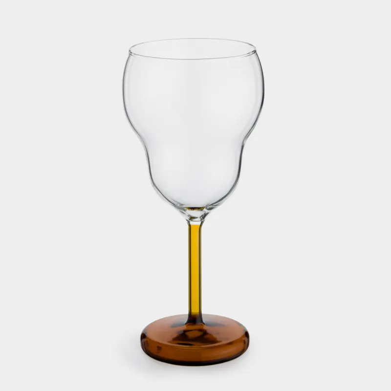 Drinking glass, 300 ml, glass B, amber leg, Vesen