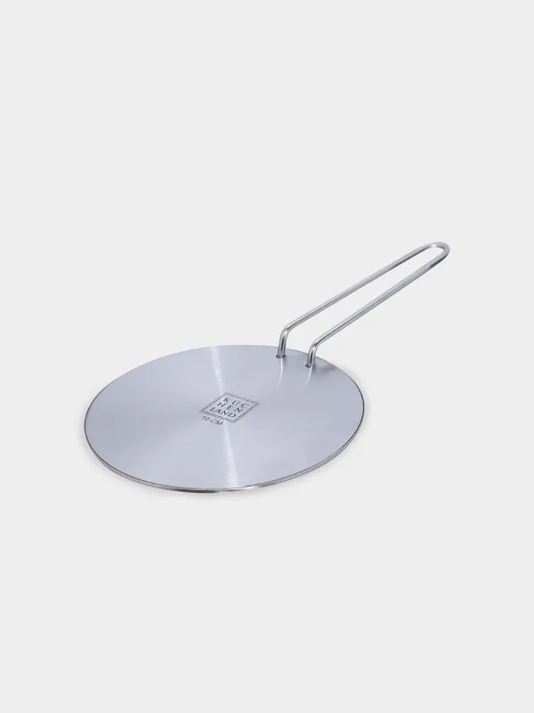 Disc adapter for induction cooker, 16 cm, with removable handle, steel / aluminum, Induction, image-0