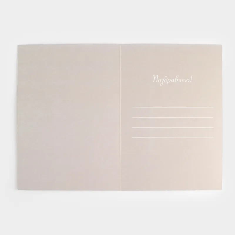 Gift envelope, 12x17 cm, paper, grey-brown, Dried flowers, Congrats, image-4