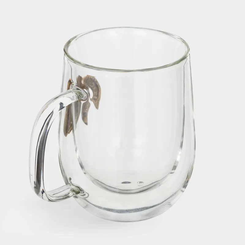 Mug, 350 ml, glass B, gold, Aquarius, Air zodiac, image-2