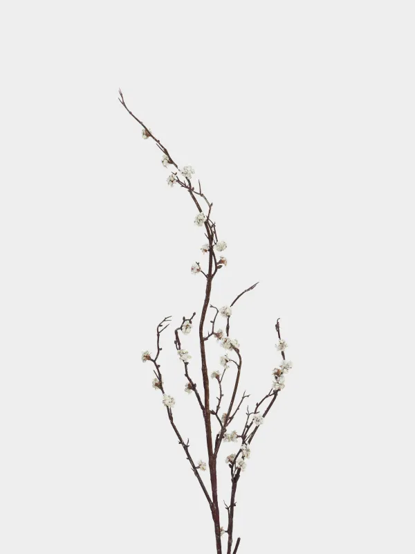 Decorative branch, 1.1 m, plastic / polyester, Plum blossoms, Flower garden, image-1