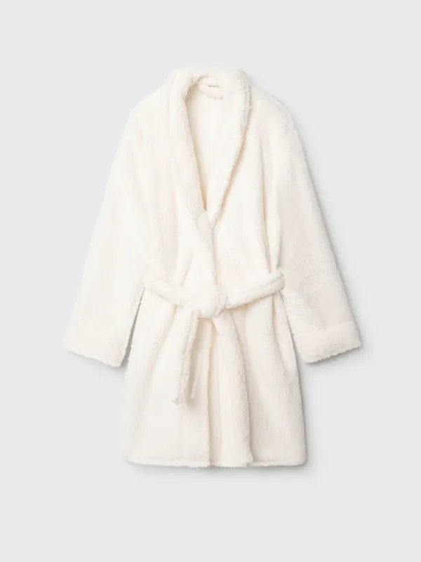 Robe for women, home, R. S, long sleeve, sherpa, milk, lola, image-6
