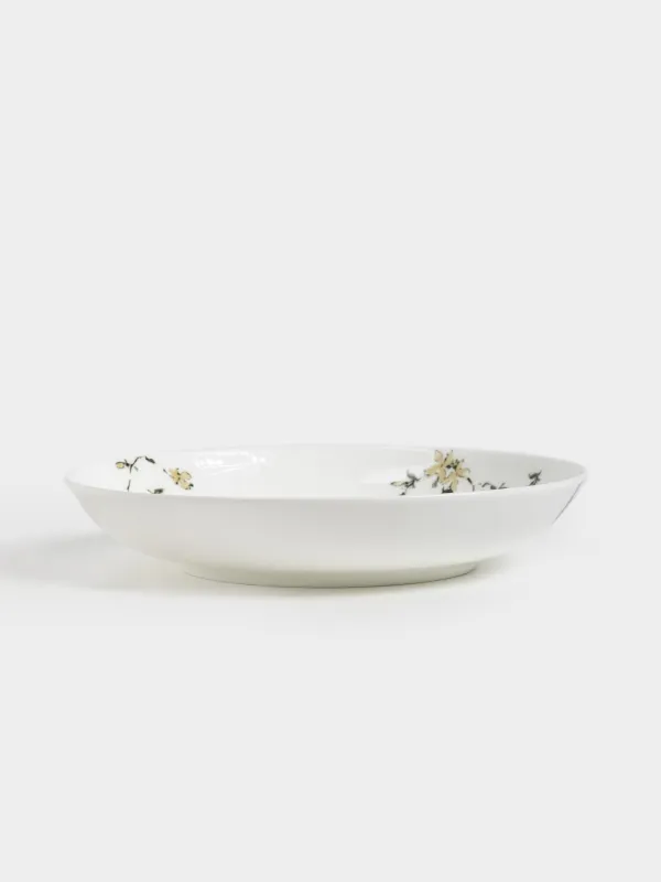 Dining set, 6 persons, 18 items, porcelain F, white, Flowers, Florin, image-3