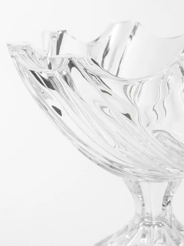 Fruit vase, 25x23 cm, on a leg, glass R, Torsido, image-2