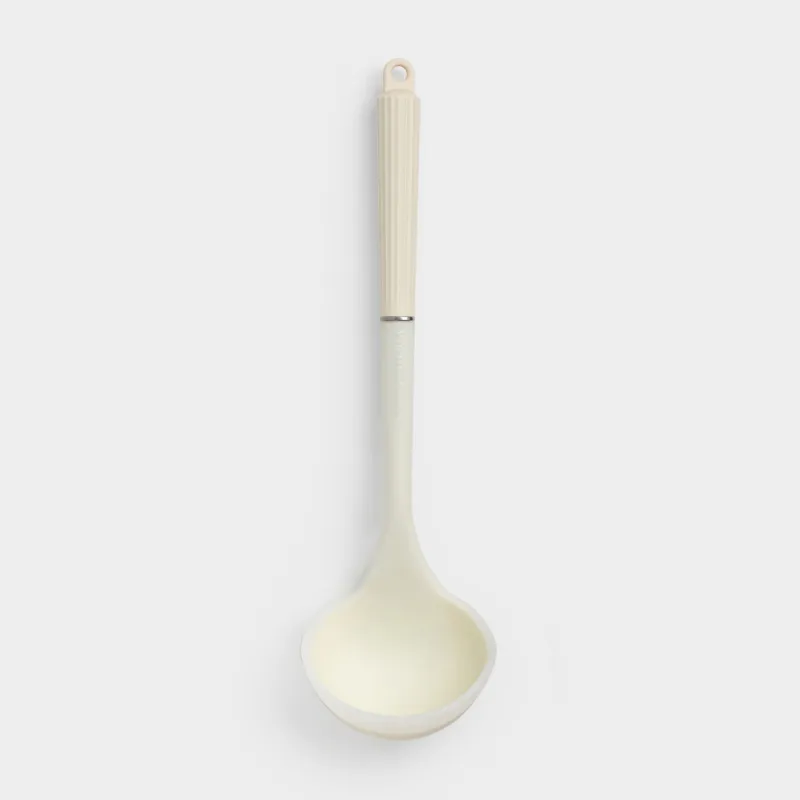 Ladle, 32 cm, silicone/nylon, milky, Milk kitchen