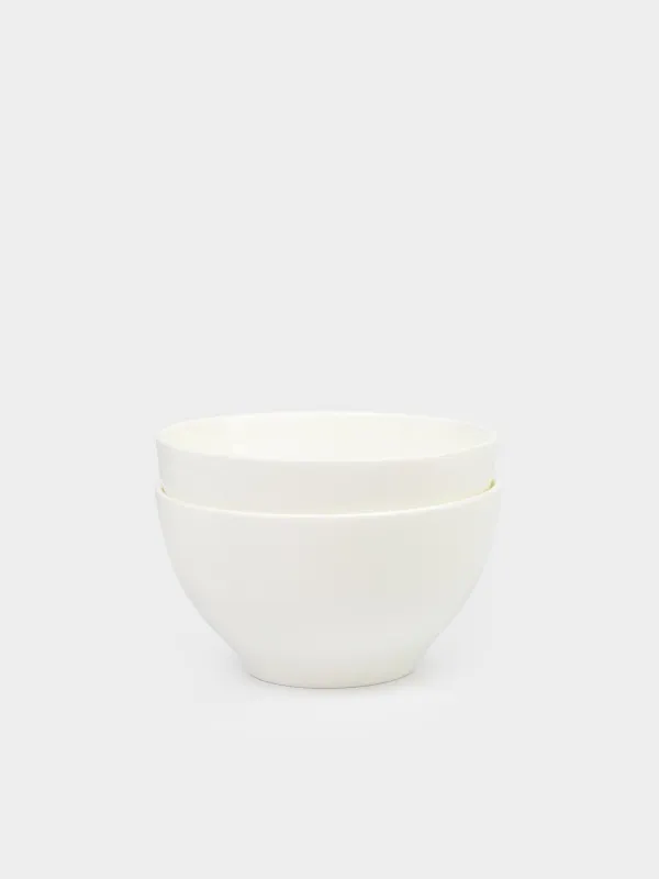 Bowl, 12x6 cm, 2 pieces, porcelain F, white, Ideal white, image-0