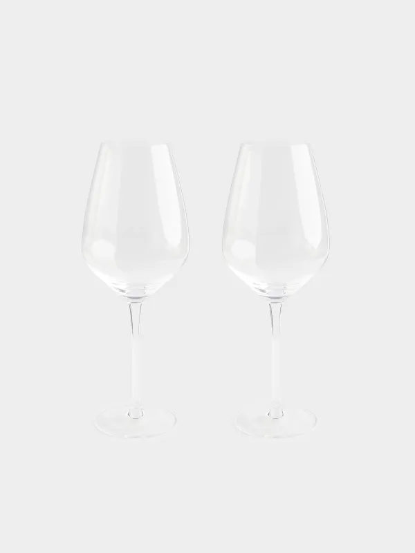 Drinking glass, 720 ml, 2 pcs, glass, Angel tear, image-0