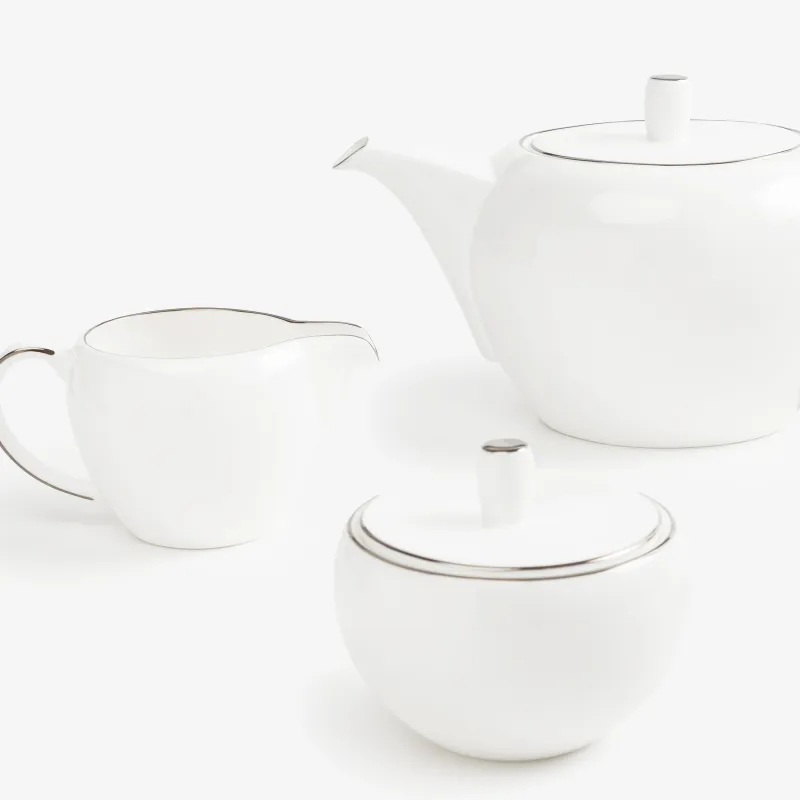 Tea set, 6 pers, 15 pr, porcelain F, Antarctica, image-3