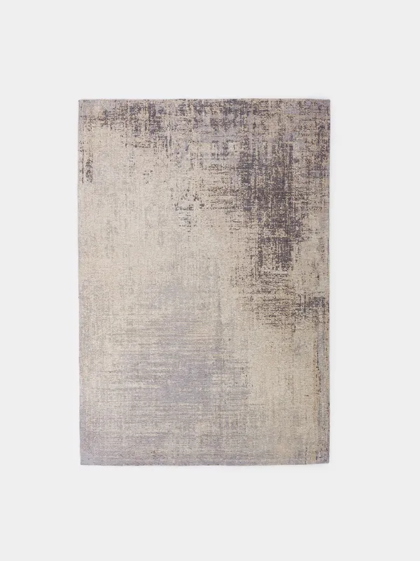 Carpet, 150x210 cm, beige-gray, cotton, Traces, image-0