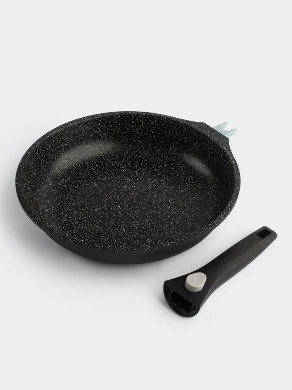 Frying pan, 28 cm, removable handle, coated, aluminum, Solution 2, image-9
