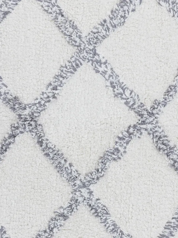 Mat, 50x80 cm, cotton, beige, Rhombus, Rhombic, image-2