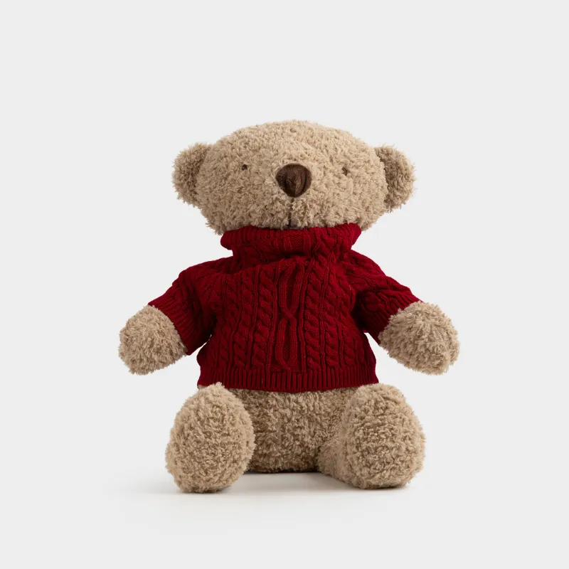 Toy, 55 cm, soft, polyester, brown, Bear in a sweater, Bear