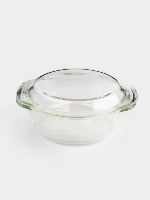 Baking dish, 22 cm, 1,5 l, with lid, Glass T, round, Cook, image-1