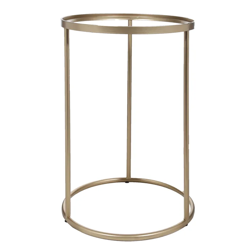 Tray stand, 54 cm, metal, round, gold, Trend