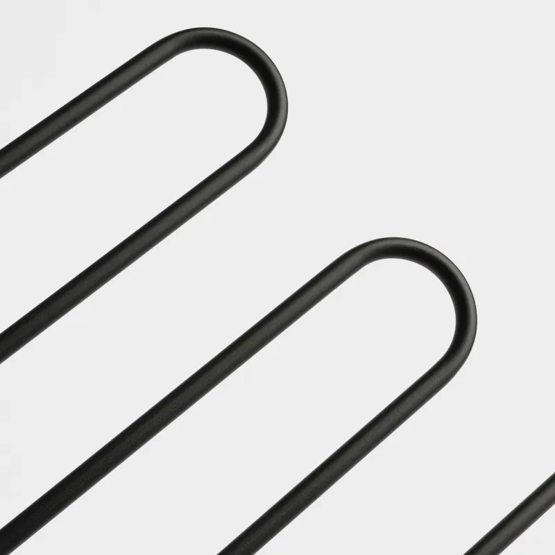 Pant/skirt hanger, 36 cm, 5 levels, Metal coated, Black, Colorful house, image-3