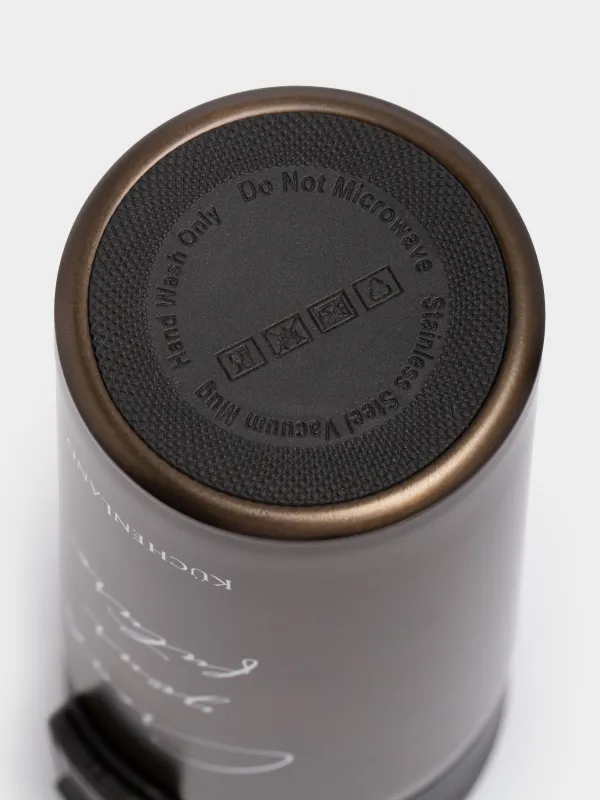 Thermo mug, 380 ml, steel / plastic, graphite, matte, Create your future, Voyage, image-5