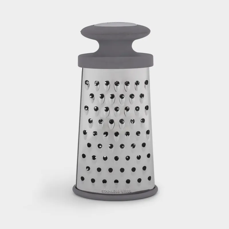 Grater, 23 cm, two-sided, steel / plastic, grey, Thin