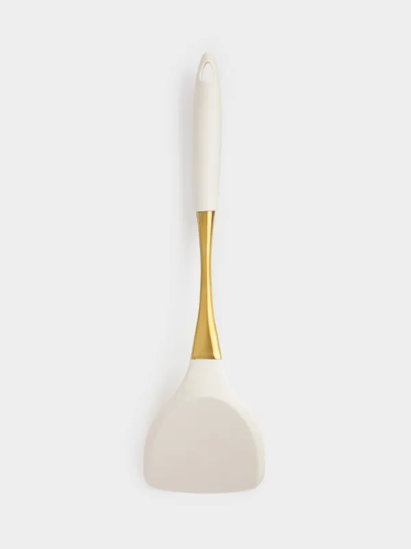 Spatula, 36 cm, silicone / steel, milky gold, Pintino, image-3