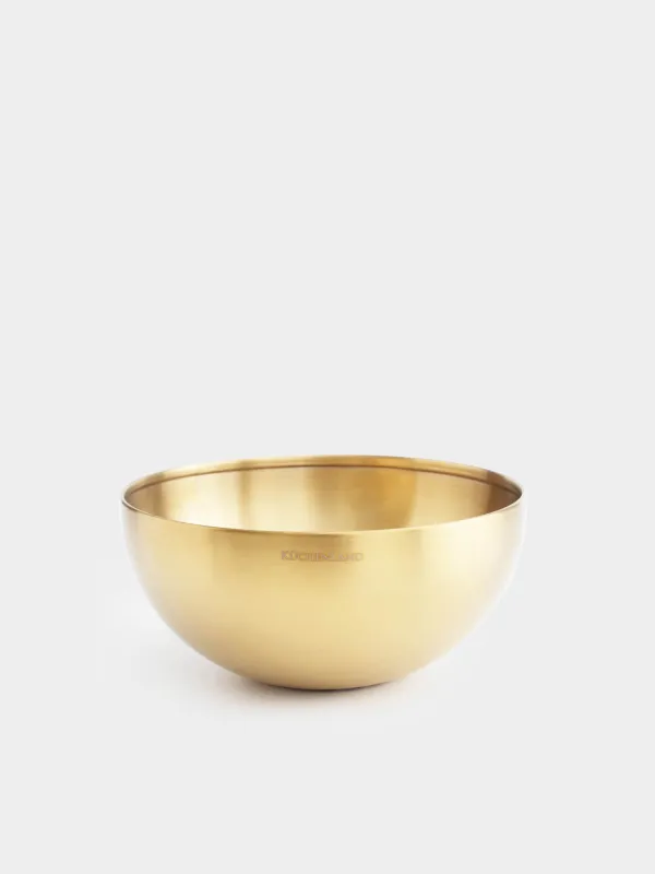 Bowl, 1,8 l, steel, golden, Classic gold, image-0