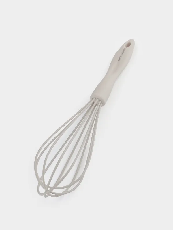 Whisk, 26 cm, silicone / plastic, beige, Benefit, image-1