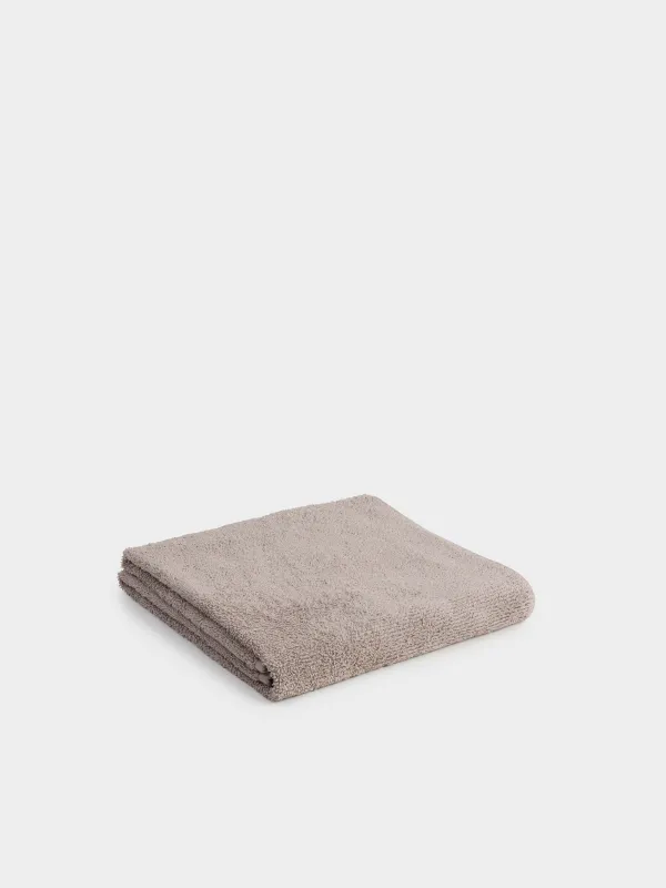 Towel, 70x140 cm, cotton, brown, Terry cotton, image-0