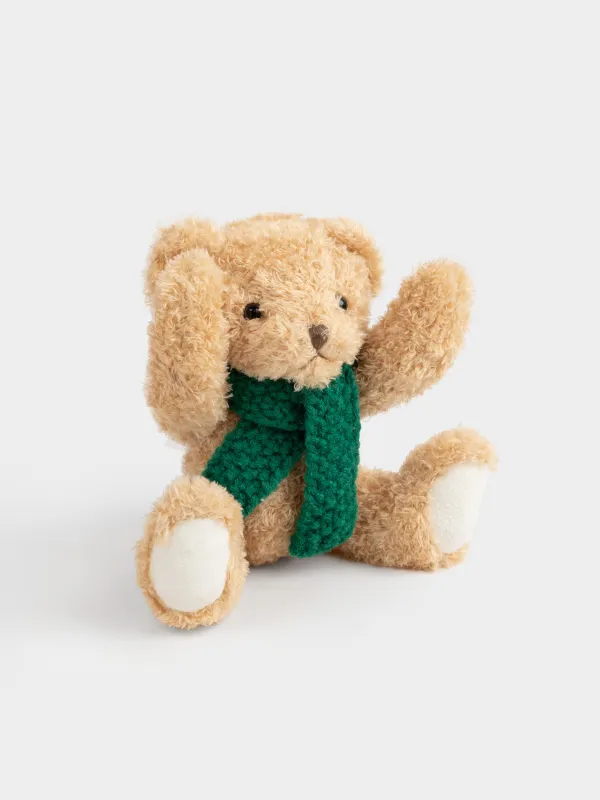 Toy, 25 cm, soft, with movable paws, polyester, brown, Bear, Bear, image-2