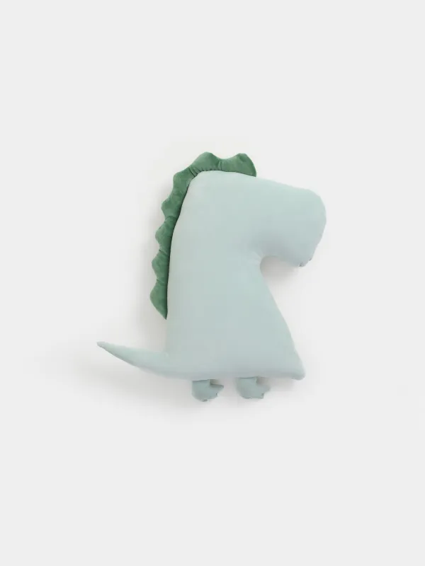 Decorative pillow, 45x33 cm, spandex / polyester, green, Dinosaur, Dino, image-1