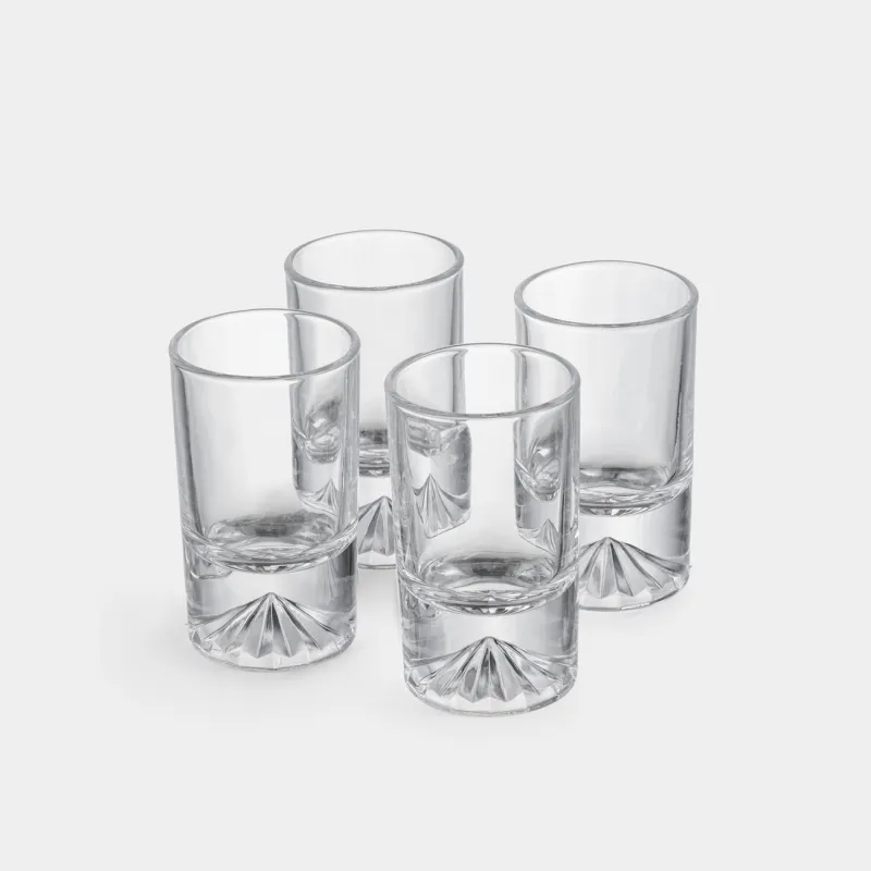 Drinking glass, 50 ml, 4 pcs, glass, Acme