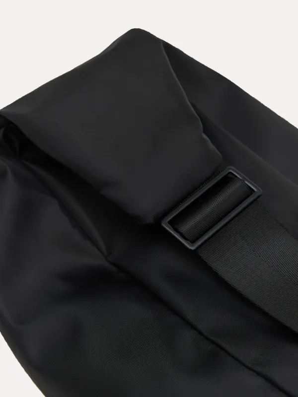 Bag, 24x40 cm, with adjustable strap, polyester, Black, Basic, image-3