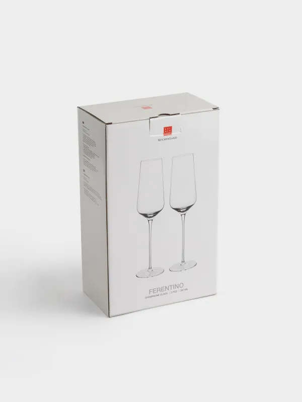 Drinking glass, 300 ml, 2 pieces, crystal glass, Ferentino, image-4