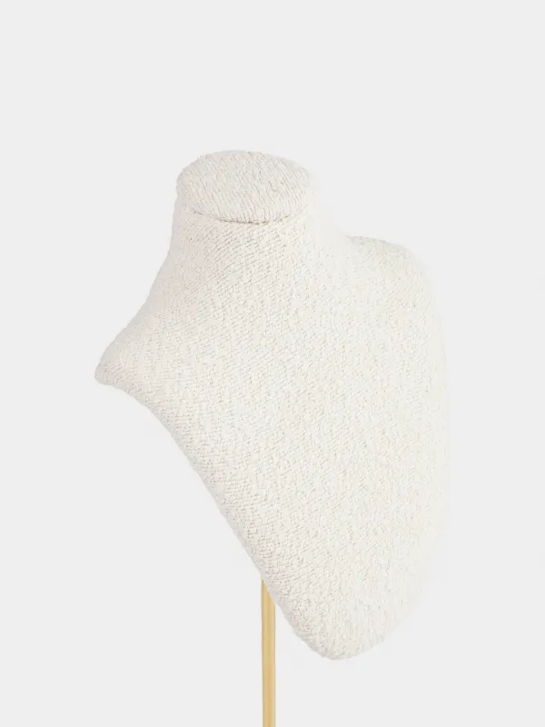 Jewelry holder, 29 cm, boucle/metal, milky gold, Boucle, image-3