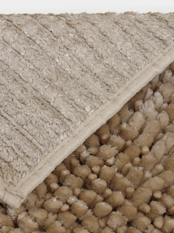 Mat, 50x80 cm, anti-slip, polyester, beige, Fluff, image-4