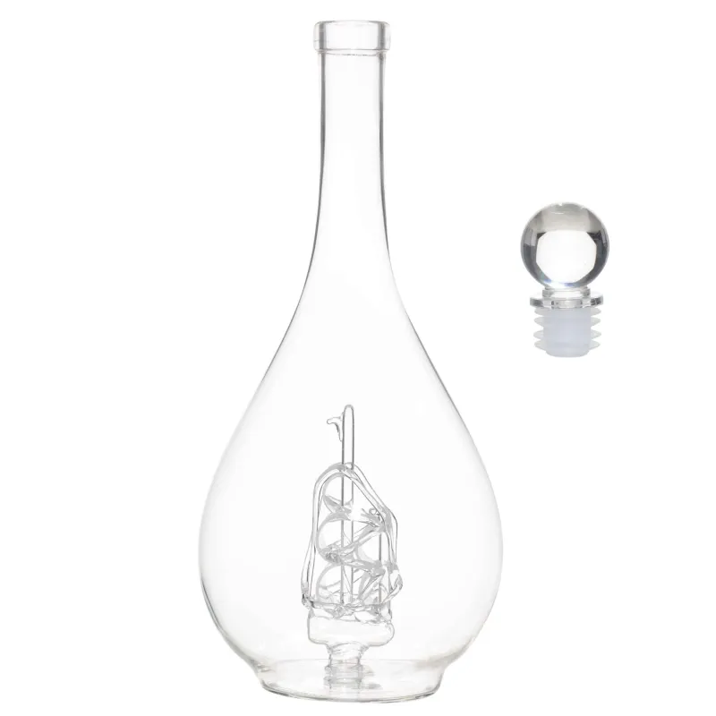 Drink set, 2 pers, 3 items, decanter / Drinking glass, Glass, Ship, Bar, image-2