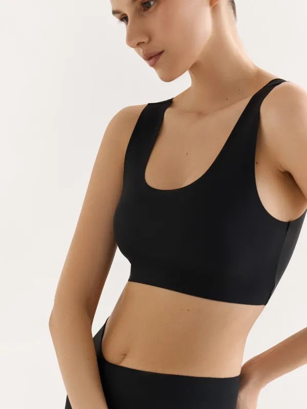Bra-top, size L, nylon/spandex, black, Kimberly, image-0