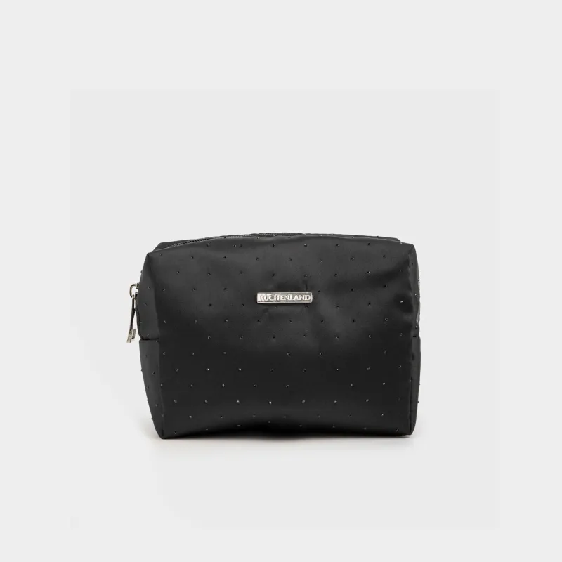 Makeup bag, 17x13 cm, nylon, black, Force night